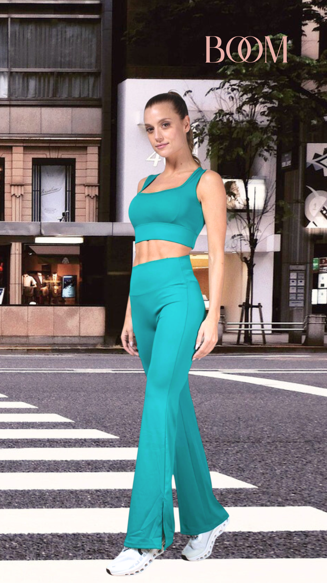 Set Deportivo Top y Leggins acampanados